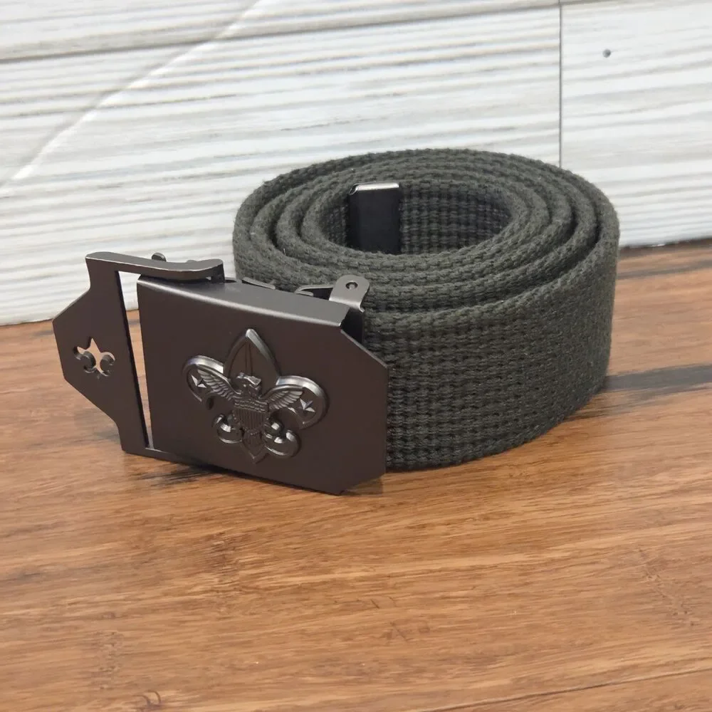 BSA Adjustable Green Web Belt and Buckle M/L 42